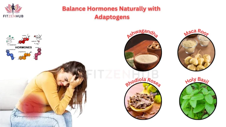 Balance hormones naturally with adaptogens like ashwagandha, maca root, rhodiola rosea, and holy basil for stress relief and better health.