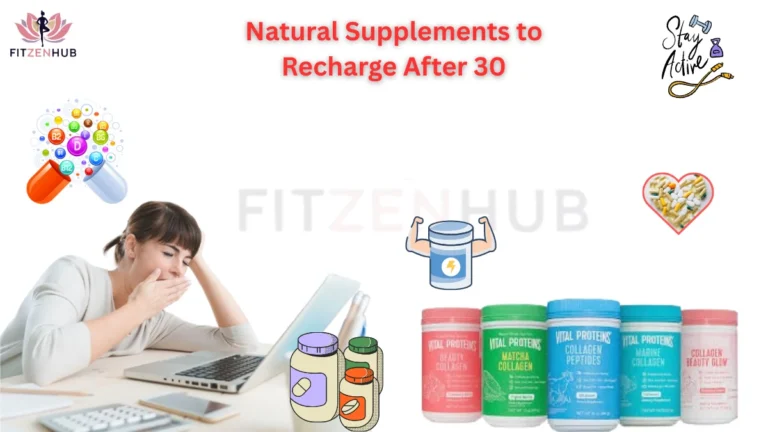 Natural supplements to recharge after 30 – collagen, vitamins, and energy boosters for women’s health and vitality.